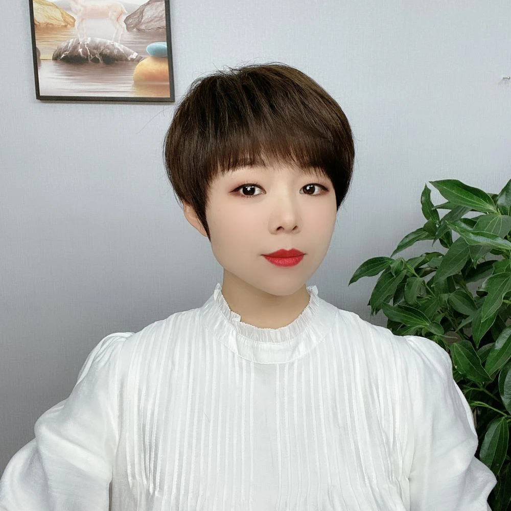 【店铺爆款-升级冰丝网】假发女简约精致妈妈时尚减龄短直发头套