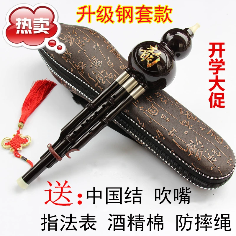 葫芦丝乐器降b调c调可拆卸七孔双音树脂防摔成人学生初学演凑自学