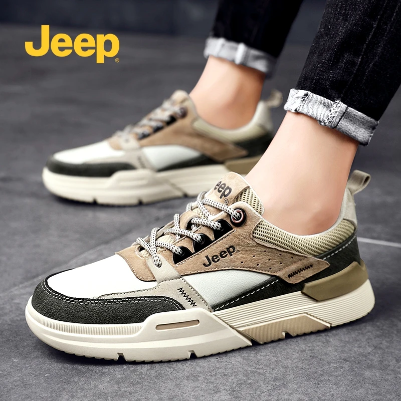 Jeep吉普男鞋冬季新款运动休闲板鞋潮流百搭时尚爆款高档老爹潮鞋