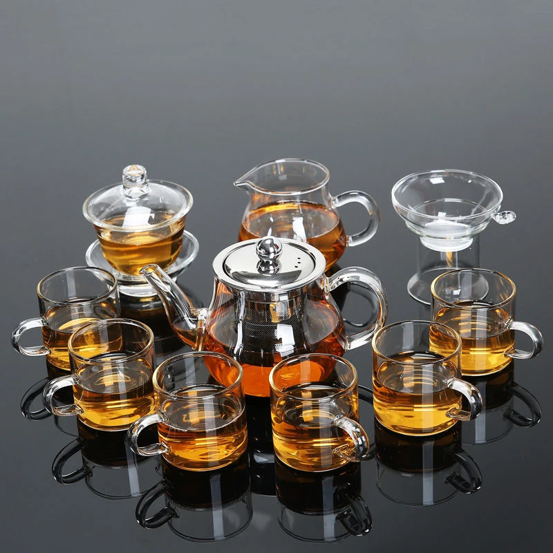 【整套耐热玻璃】茶具套装家用泡茶壶功夫茶具茶漏器普洱花茶杯子