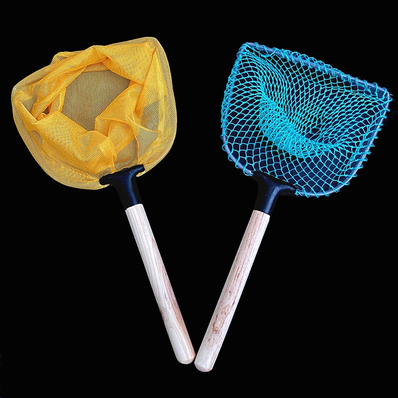 捞鱼虾网用品渔网水产餐馆木柄鱼网海鲜渔具一体木柄全套网