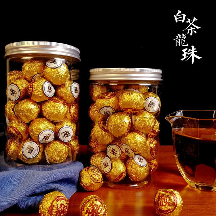 珍再享福鼎白茶春季老寿眉白茶龙珠球两罐500克罐装