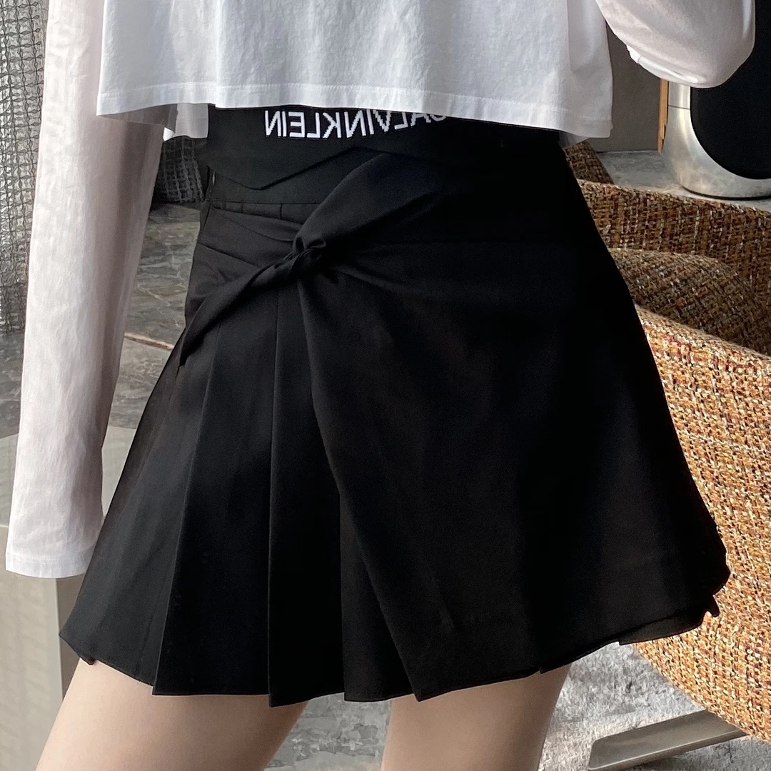 JXA35  黑色蝴蝶裙裤