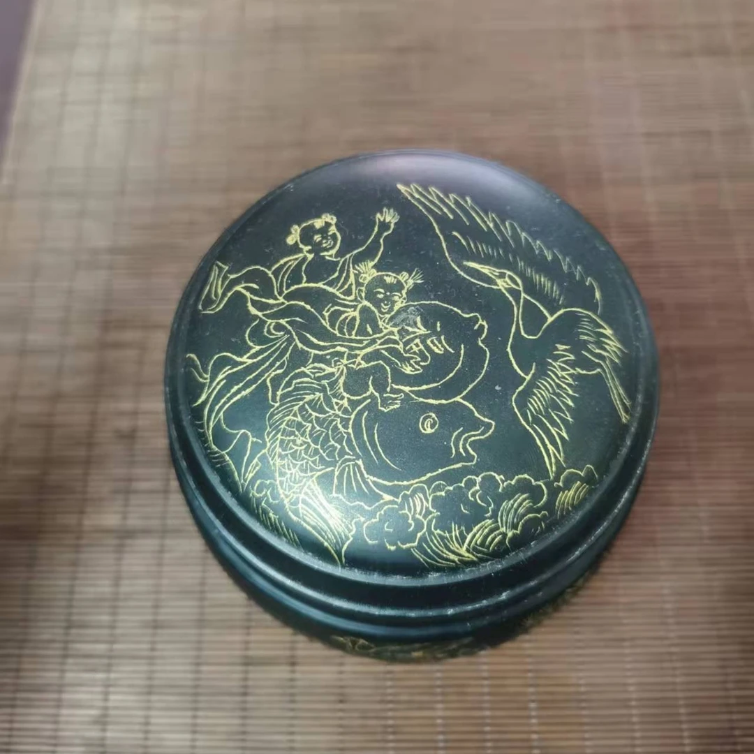 描金百子图蛐蛐/油葫芦罐（孤品收藏级）