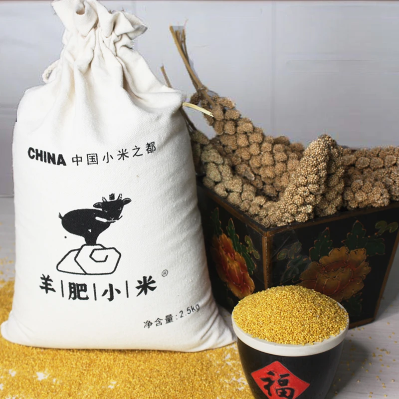 双11羊肥小米山西新小米羊肥小米食用山西黄小米2500g山西特产