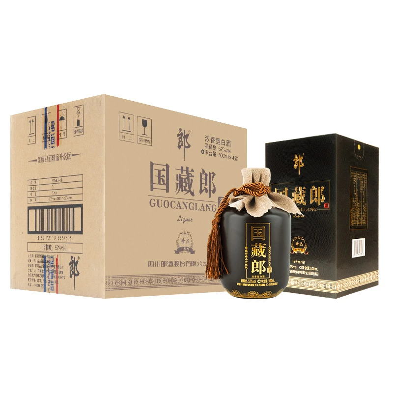 郎酒 国藏郎精品升级版52度浓香型高度优级白酒52度500ml
