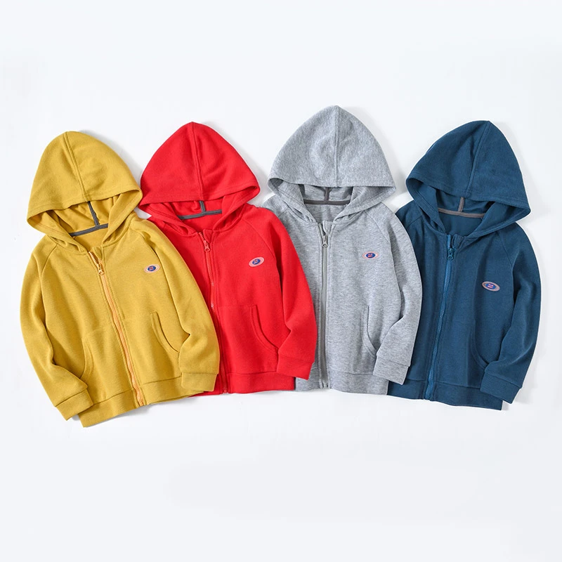 男童卫衣洋气潮款中大童春秋儿童拉链卫衣潮外套连帽款中大童春装