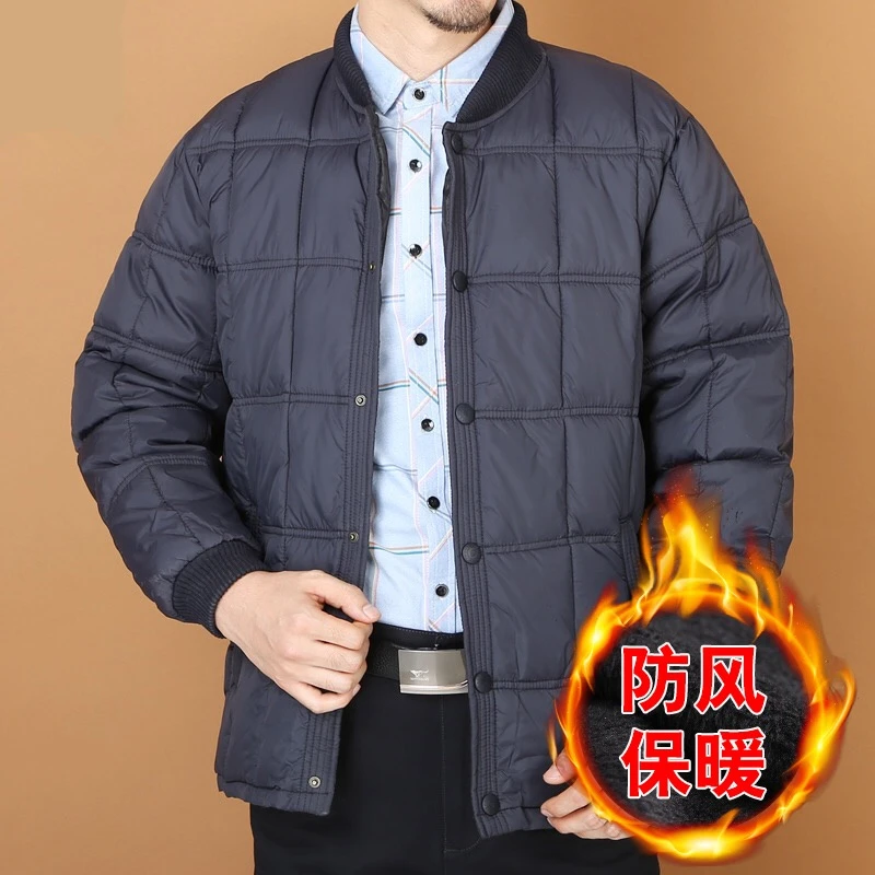 冬季老人男棉衣中老年棉服加厚爷爷装60-70岁保暖外套男士大棉袄
