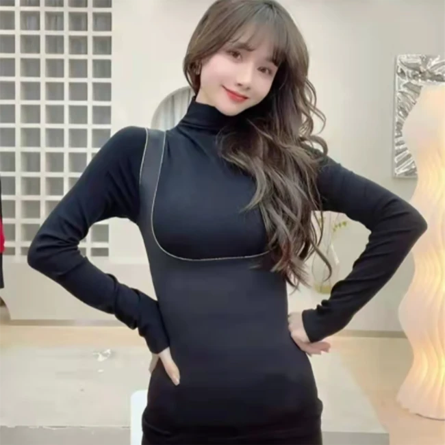 2022新款S型贴身透气保暖加绒纤体衣背心暖背打底女士百搭时尚