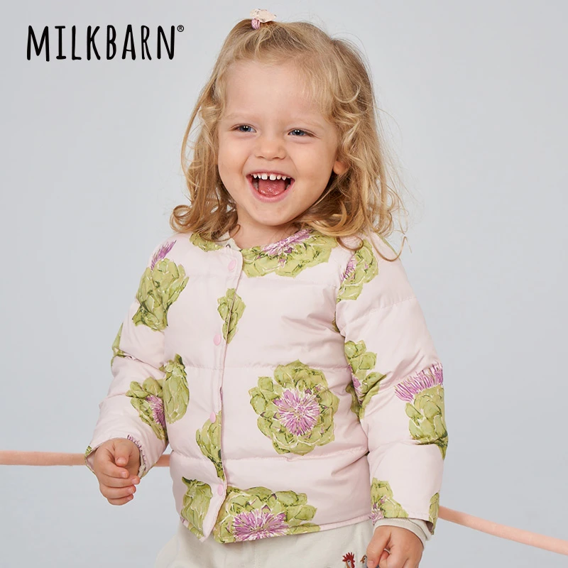 milkbarn婴儿白鹅绒羽绒服内胆宝宝保暖轻薄外套男女童新春装棉袄