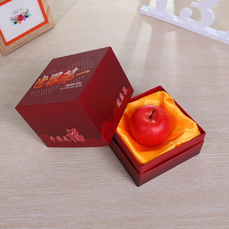 世界一号圣诞节苹果盒水果纸盒平安夜平安果盒大号苹果盒+袋子