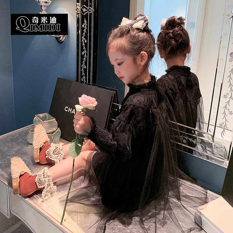【现货】奇米迪女童高档长袖连衣裙20-34549