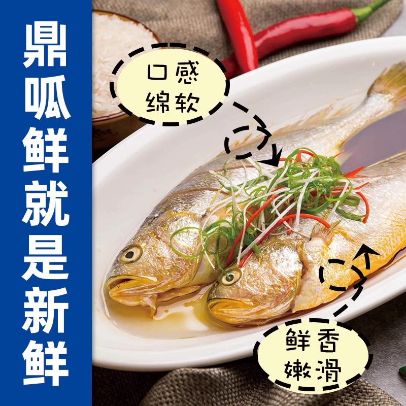 S（8条/斤 ，4斤）东海舟山野生海捕小黄鱼黄花鱼  急冻发货