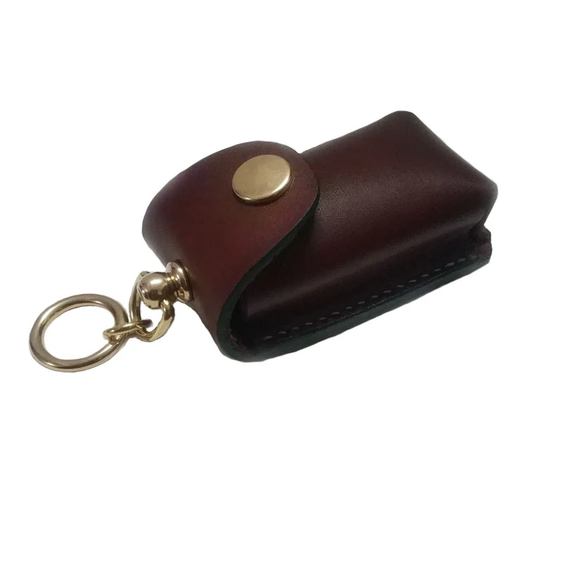 纯手工制作植鞣革头层牛皮汽车遥控钥匙包手拿迷你简约男士锁匙包