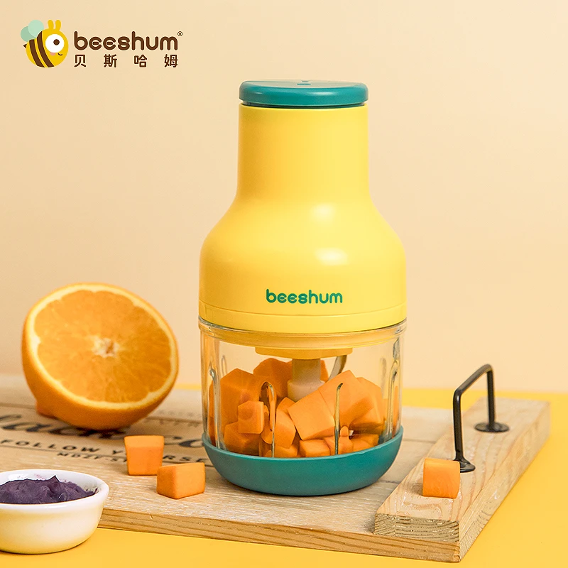 Beeshum贝斯哈姆宝宝辅食机小型料理机搅拌机绞肉机研磨打泥工具