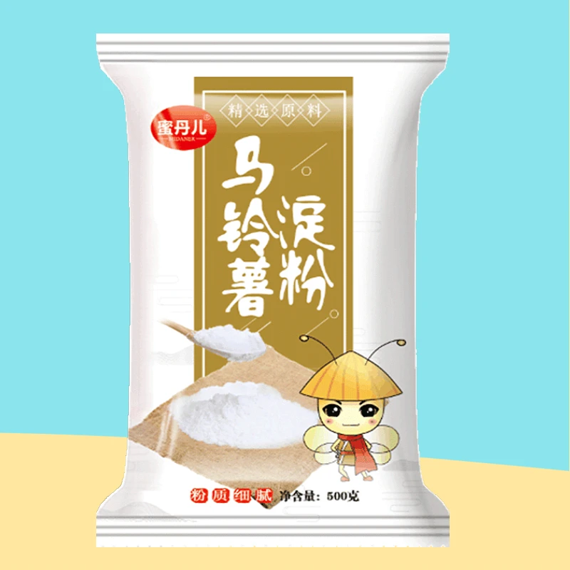 蜜丹儿土豆淀粉纯马铃薯淀粉 生粉淀粉 500g/袋 家用食用土豆粉