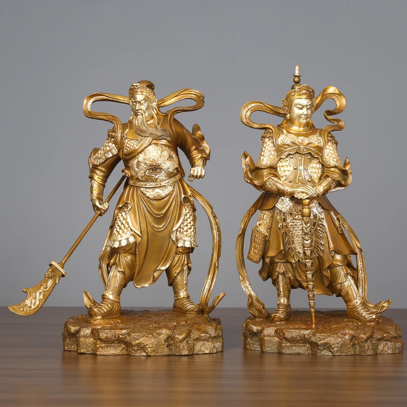 铜天下 黄铜《伽蓝韦陀（套色切金）》工艺品摆件