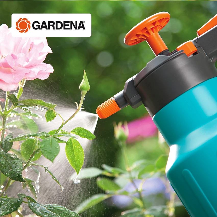 德国进口嘉丁拿GARDENA 园艺气压式洒水壶 家用喷水浇花压力喷壶