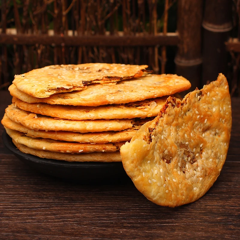 现做薄金脆12个梅干菜扣肉饼黄山烧饼酥安徽特产手工网红小吃零食