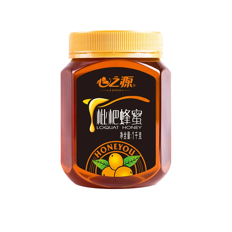 心之源枇杷蜂蜜纯正天然农家自产原蜜结晶蜜龙眼荔枝鸭脚木1000g