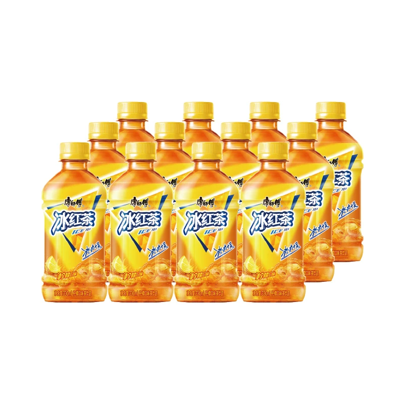康师傅柠檬冰红茶茶饮料常温果味营养330ML*12瓶果味柠檬常温