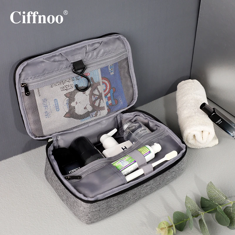 Ciffnoo/琪斐诺男士旅行洗漱包新款多功能防水收纳悬挂式化妆包