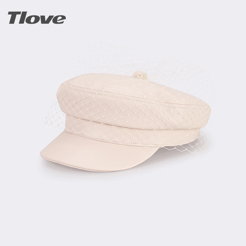 9271+秋冬新品pu潮流时尚海军帽