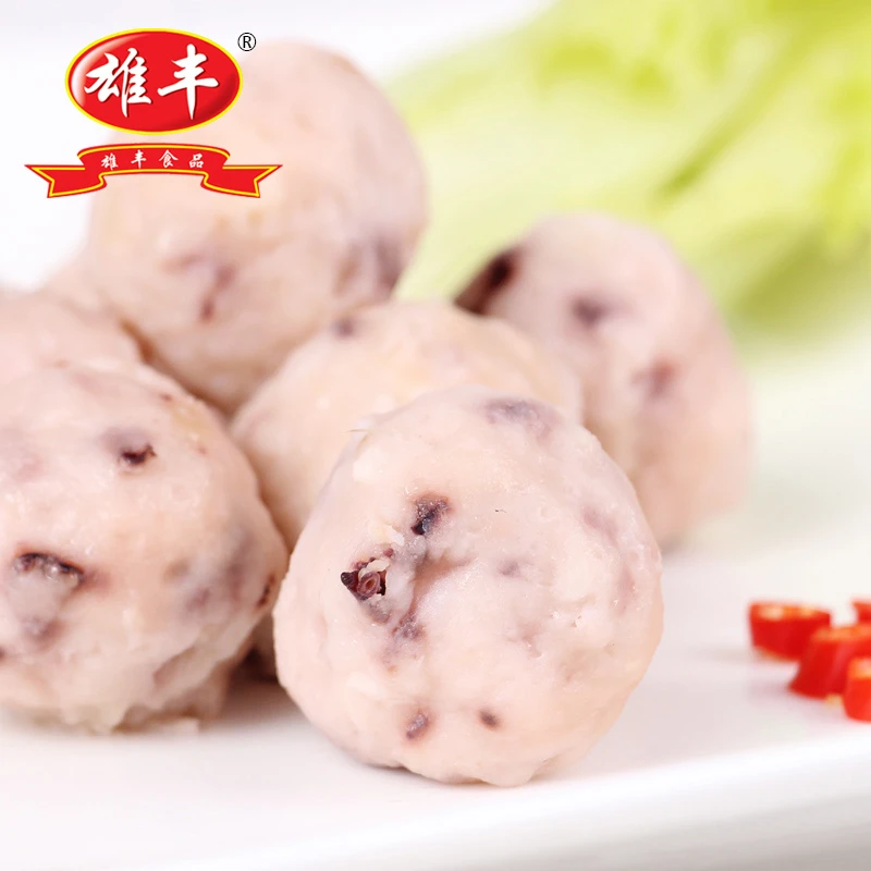 雄丰章鱼丸鱼蛋500g 小丸子速冻肉丸鱼丸豆捞关东煮火锅食材批发