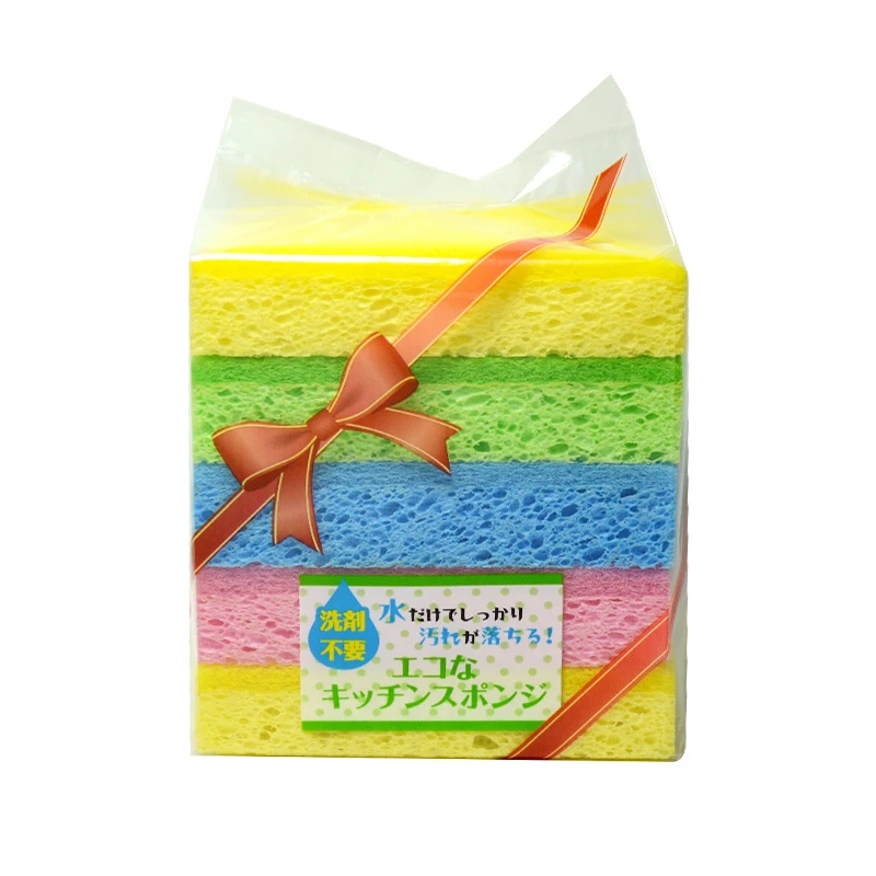 【粉丝福利】出口ONEDAY加厚木浆棉百洁布去油污家用洗碗神器5块X