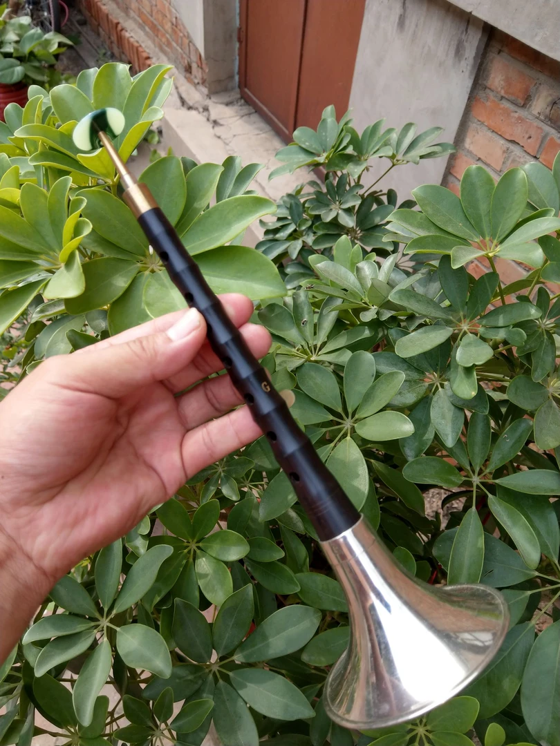 民族乐器唢呐小G调黑檀木唢呐