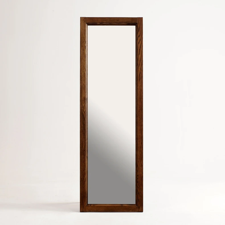 AS928进口北美红橡木壁挂挂墙进口实木穿衣镜