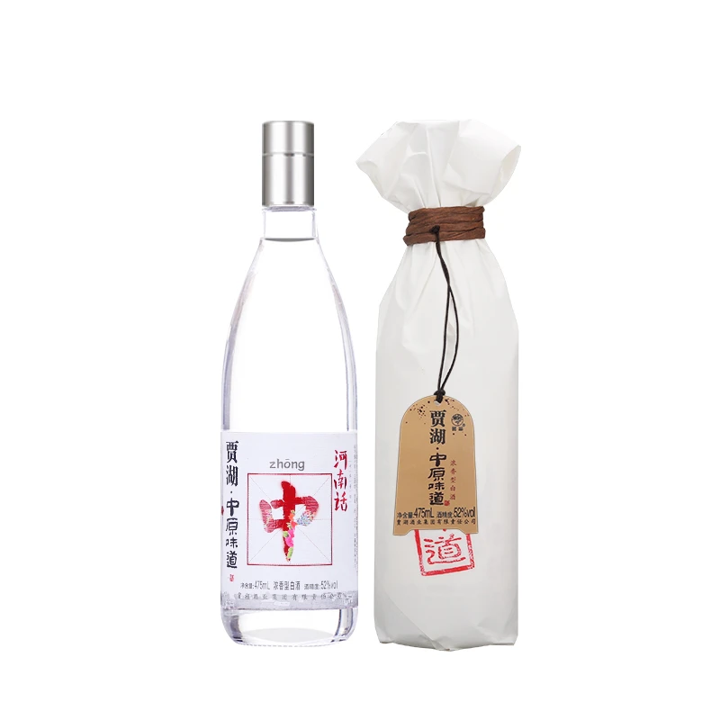 贾湖52度中原味道白酒固态发酵纯粮酒475ml52度475