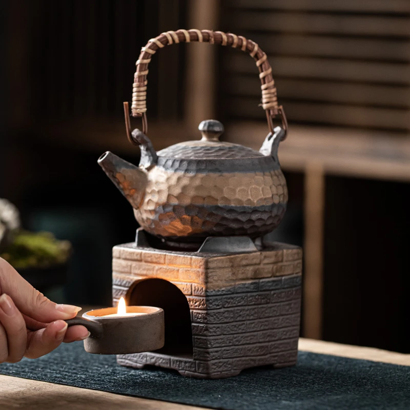粗陶温茶炉蜡烛加热底座温茶器花茶壶保温酒器暖煮茶器小火炉底座