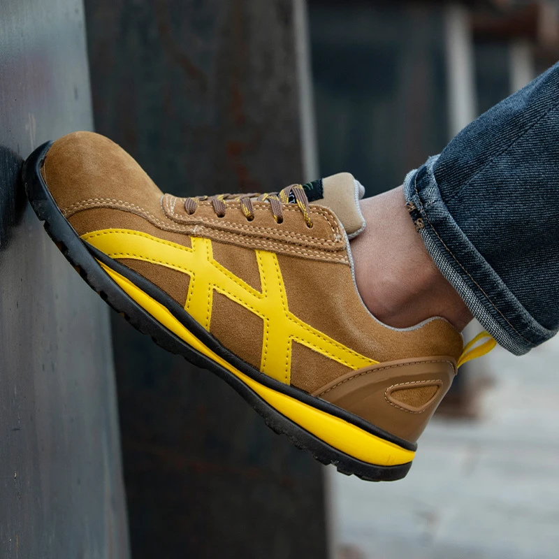 四季款轻便焊工劳保安全鞋防砸防刺舒适透气工作防护鞋焊工劳保鞋