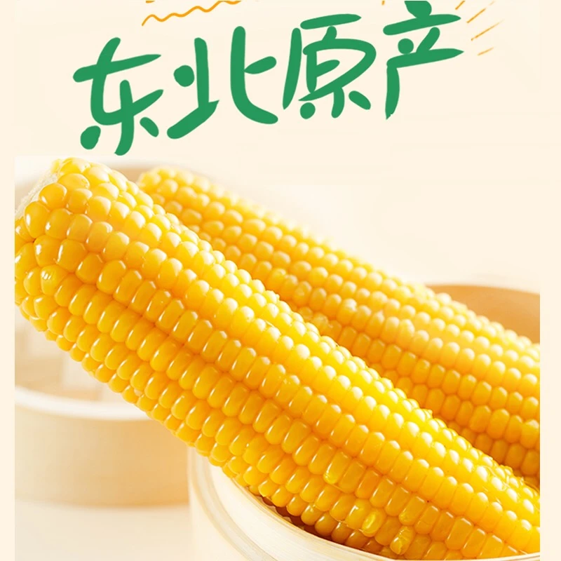 【东北头茬新糯玉米】正宗东北粘玉米黄糯玉米 微甜260克大棒玉米