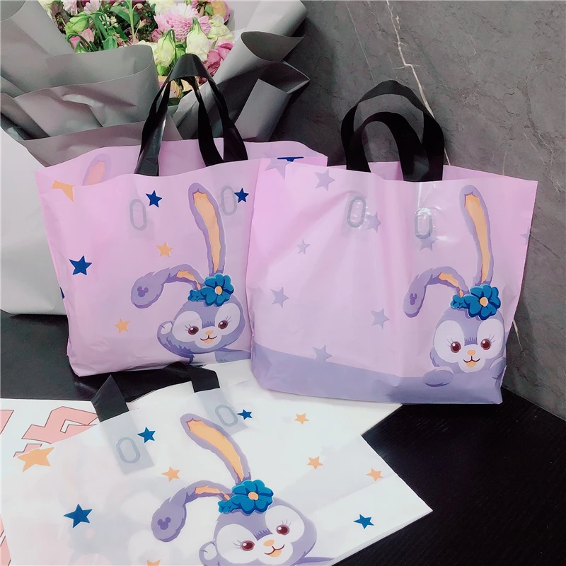 拍5包送一包加厚卡通星黛露服装店袋子礼品手提塑料袋