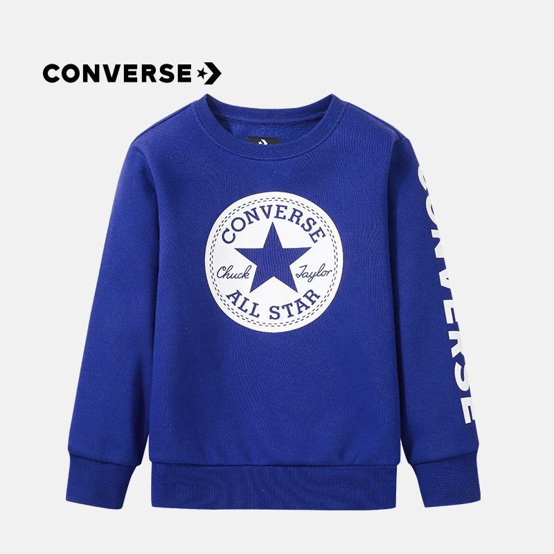 【达人专享】Converse匡威春秋装女童男童亲子装卫衣T恤A177