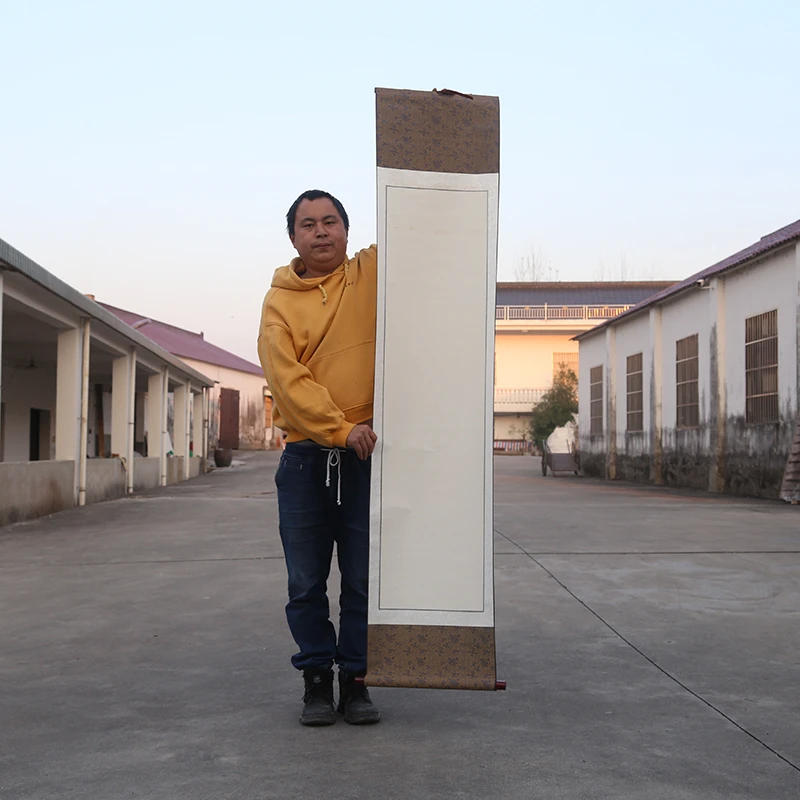 金墨宣纯宣纸空白轴42*192cm一个