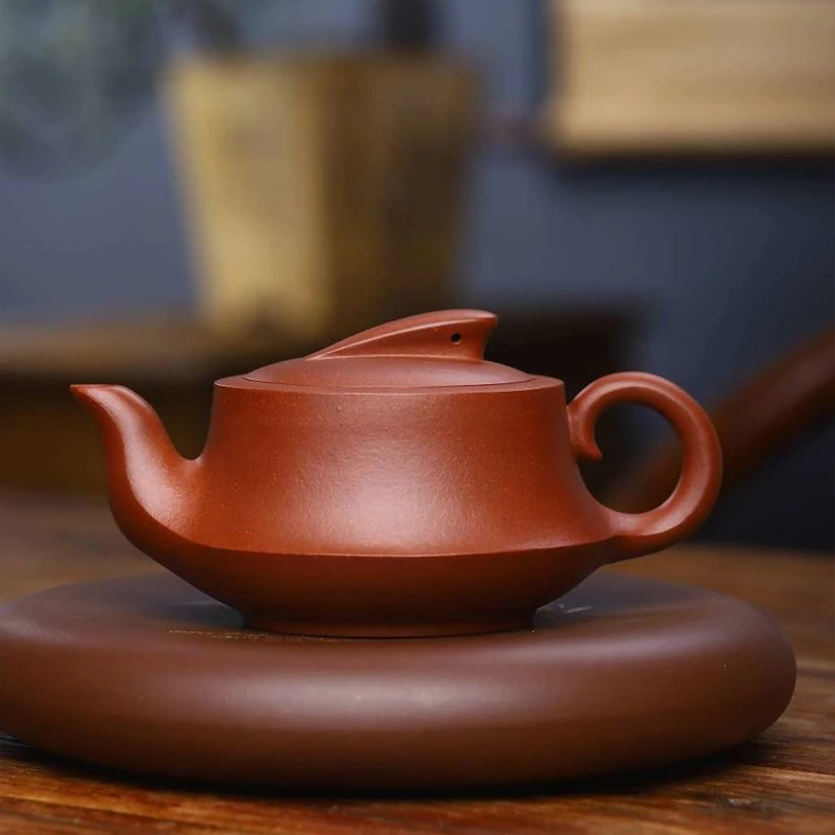 陽萱堂原矿老紫泥 曲壶   即将停售 紫砂壶手工纯手工手制全手工