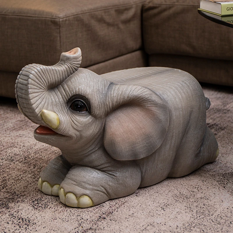 泉瀚动物凳子创意家用穿鞋凳客厅可爱大象坐凳玄关门口乌龟换鞋凳