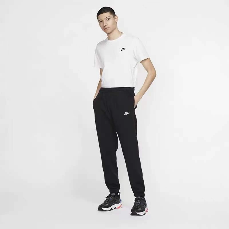 NIKE/耐克男子运动生活黑色针织加绒束脚百搭运动长裤BV2738010