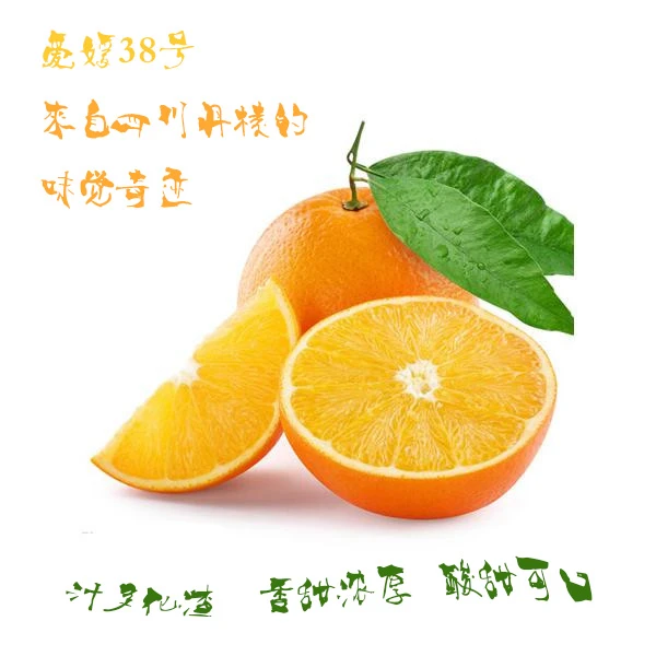 丹棱县新鲜水果爱媛38#果冻橙净重/5斤装/8斤装大果包邮