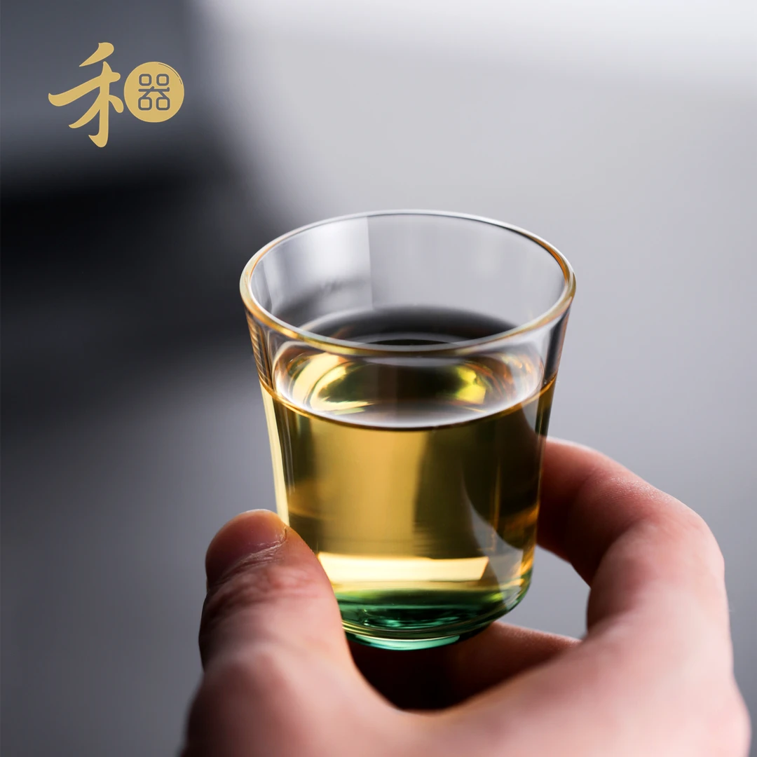 台湾禾器杯子手工耐高温彩色玻璃杯茶杯杯子家用品杯含香杯凝香杯