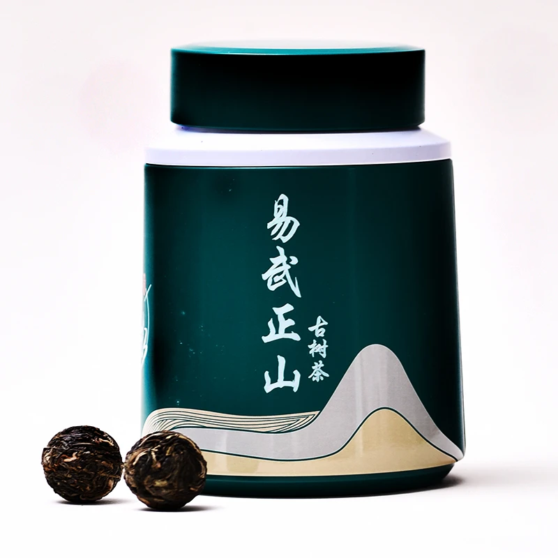 易武普洱生茶龙珠茶200g百年古树纯料茶普洱茶罐装小粒沱茶2021年