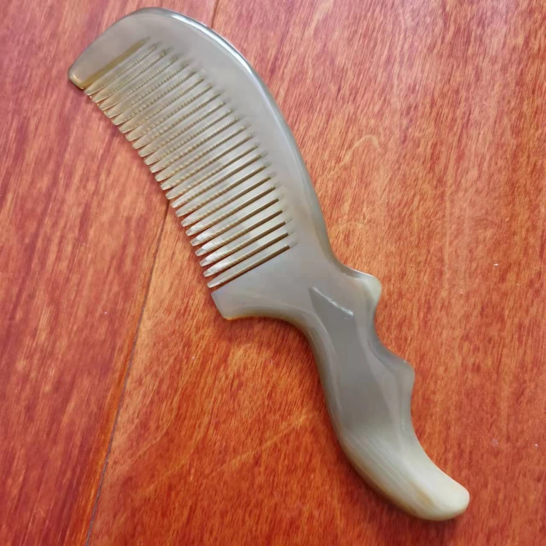 精品山形牛角梳 好梳头好抓握又耐看