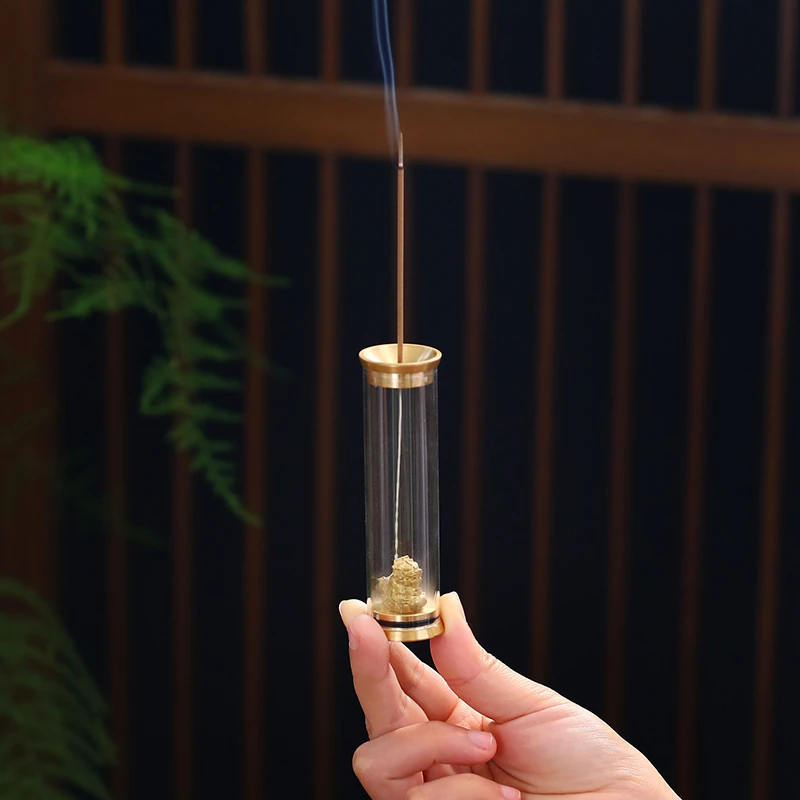 新 纯铜防风倒流香炉小号观赏把玩香薰炉家用室内创意线香炉香插