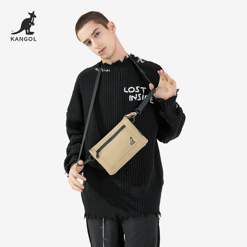 KANGOL正品新款斜挎包男街头单肩包潮流时尚信封包女简约户外骑行