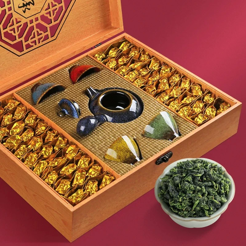 铁观音茶叶500g配送茶具礼盒装小包袋装新茶过年过节年货送礼大气