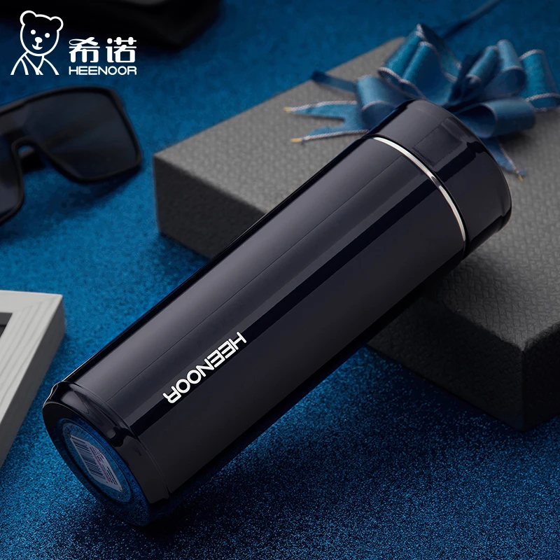 希诺保温杯双层不锈钢商务办公便携男女士大容量车载水杯茶杯户外