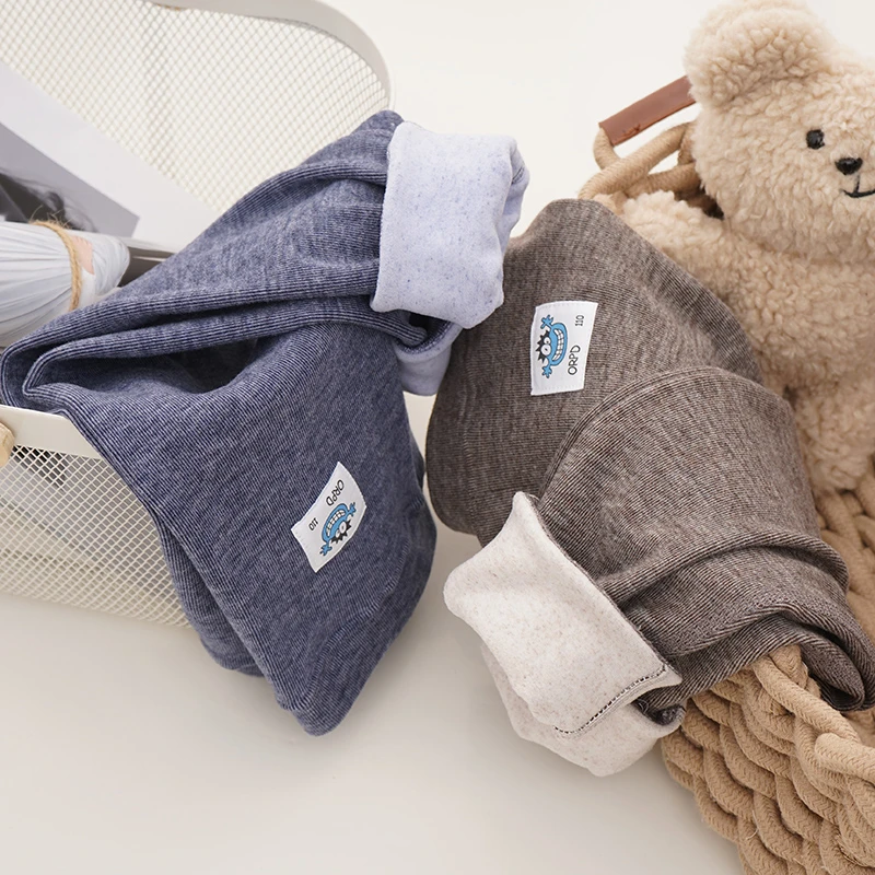 男童德绒保暖裤儿童打底裤秋冬季新款中大童长裤21PDD001